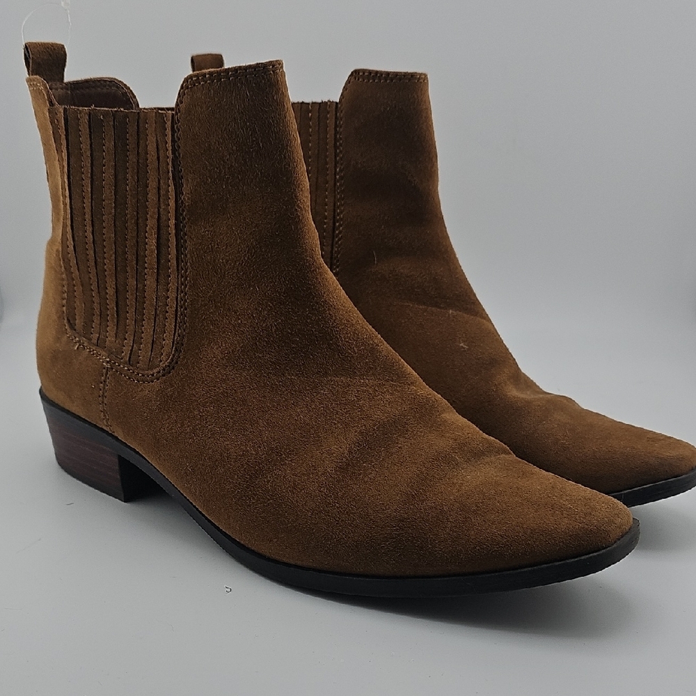 a.n.a Men's Tan Suede Ankle Boots